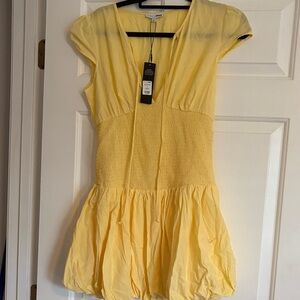 Fashion Nova Yellow Mini Dress